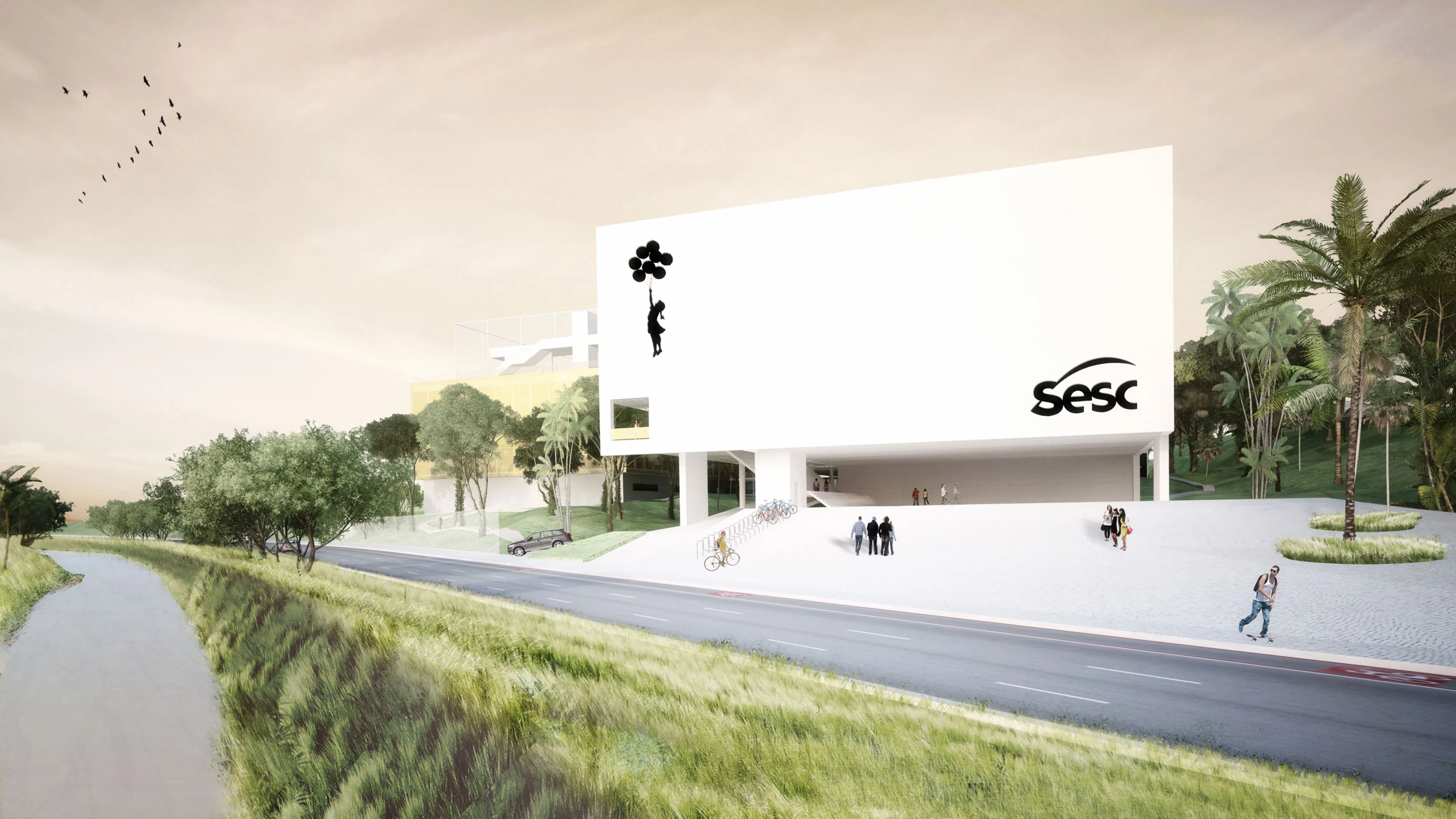 Vista externa do Sesc Osasco